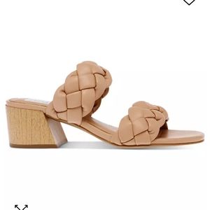 Dolce Vita Stacey Plush Braided 2 inch Sandal Nude color size 7